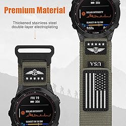Rugged Nylon Bands for Garmin Fenix 8 51mm/Fenix