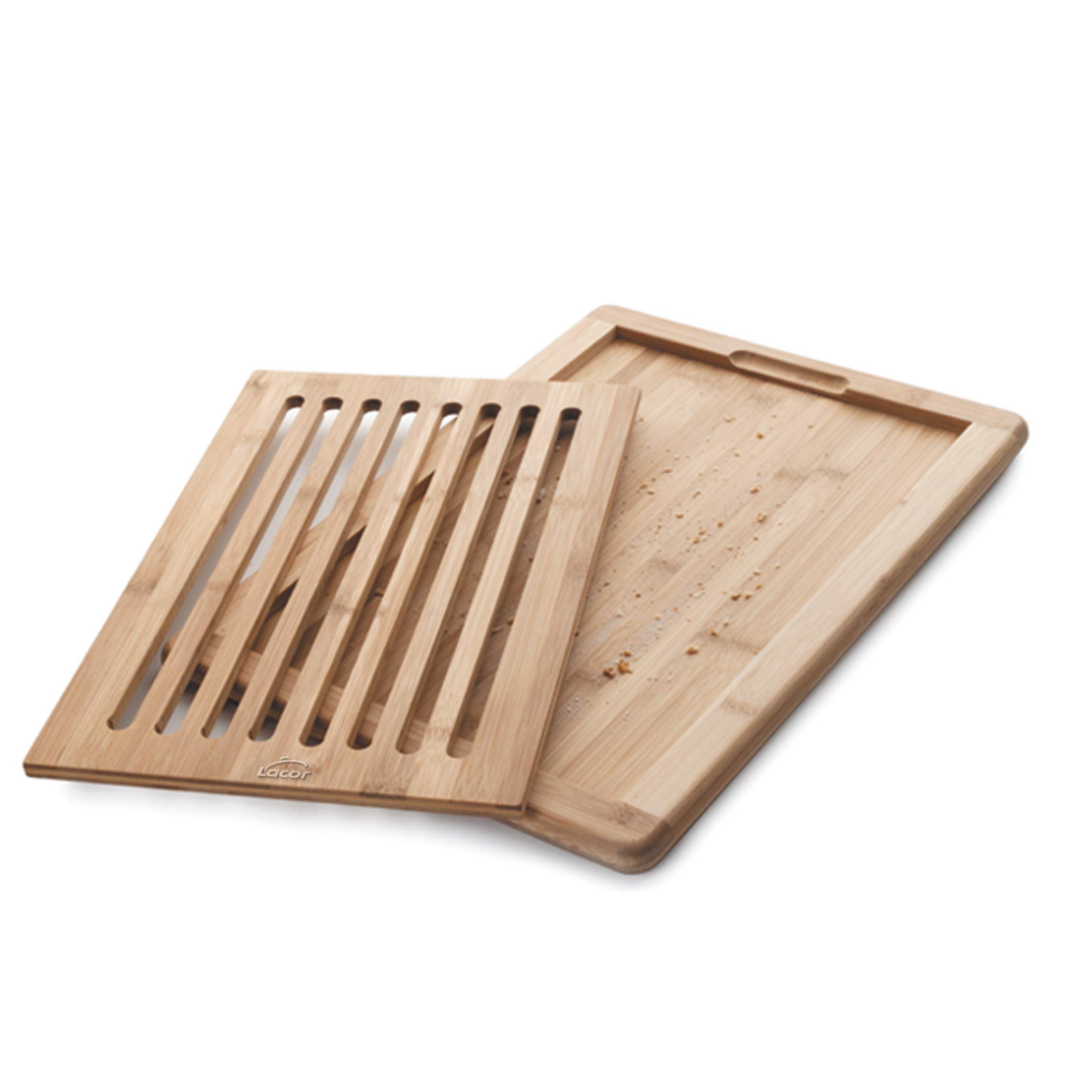 Lacor 60487 Bamboo Bread Cutting Board, 40 x 30 x 2 cm, Brown