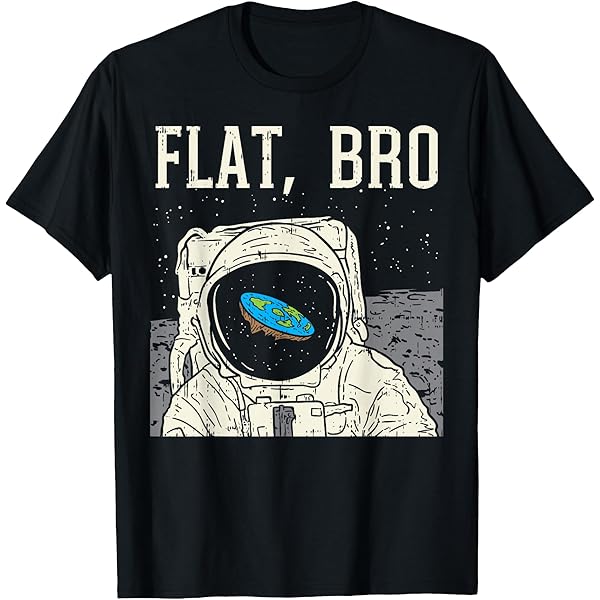Quena Flat Earth Map T-Shirt Earth Is Flat Firmament NASA Lies World Order Size L 127904635 - Foto 10