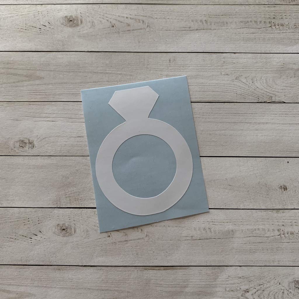 Diamond Ring Vinyl Stickers, Decal, Ring Decorations
