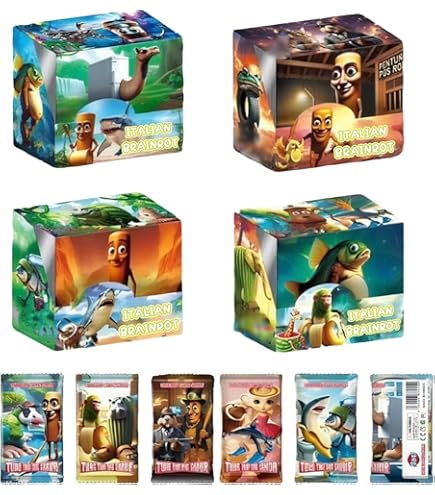 Skifidol Italian Brainrot Trading Card Game 1 Busta da 7 Carte con 1 S – Full Toys