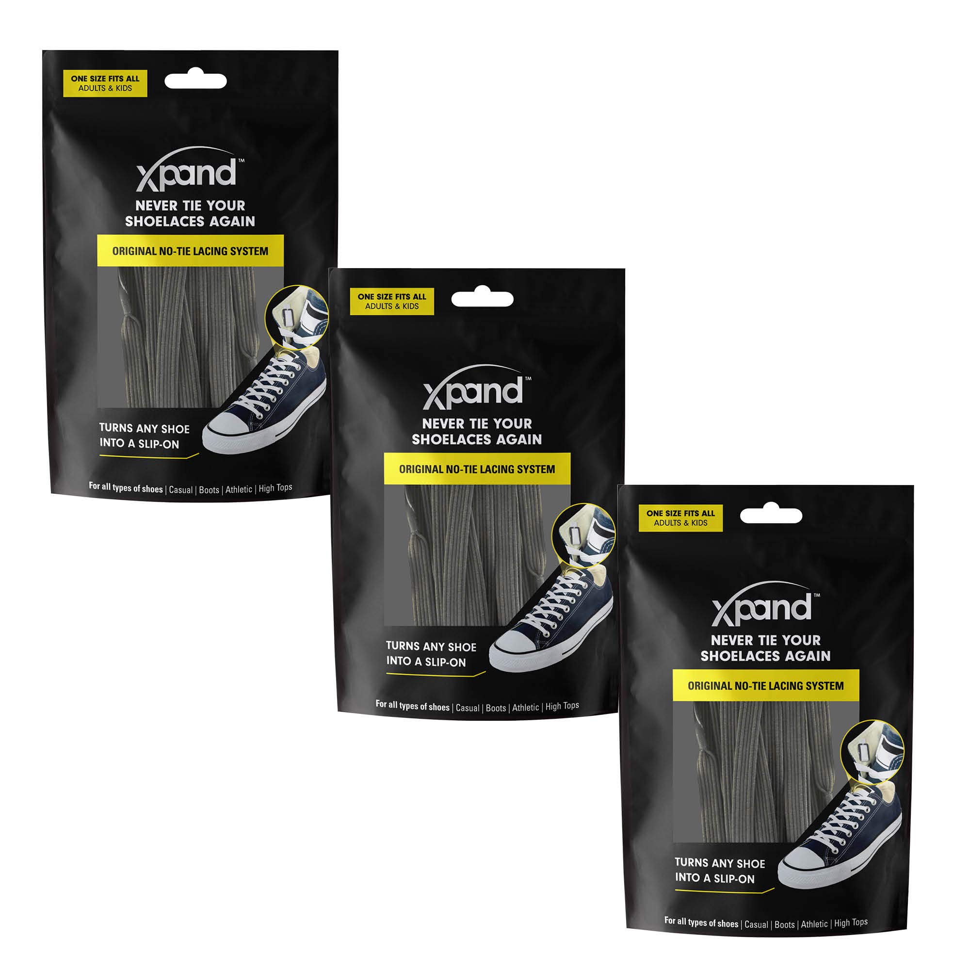 Xpand No Tie Shoelaces System with Elastic Laces