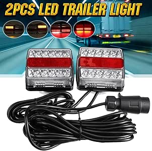 IIWOJ Reflector LED Luz De Remolque De Cola del Remolque Indicador