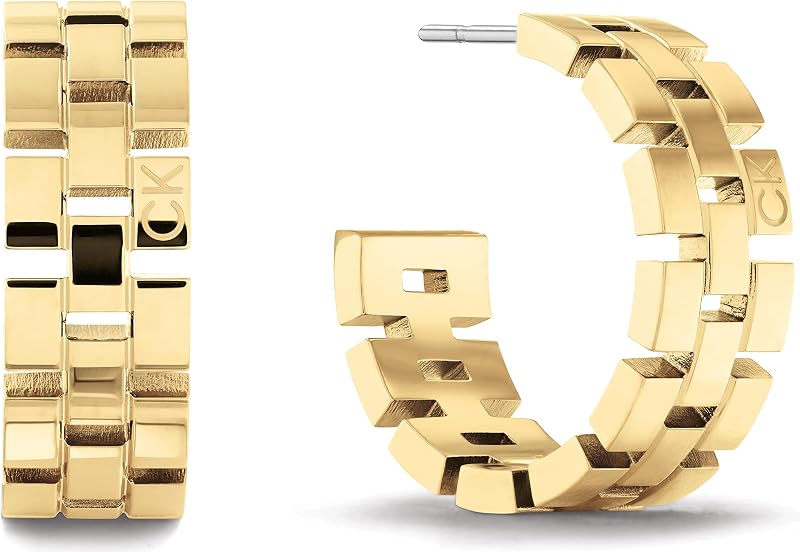 Orecchini a Cerchio da Donna Collezione GEOMETRIC in Oro Giallo - 35000250