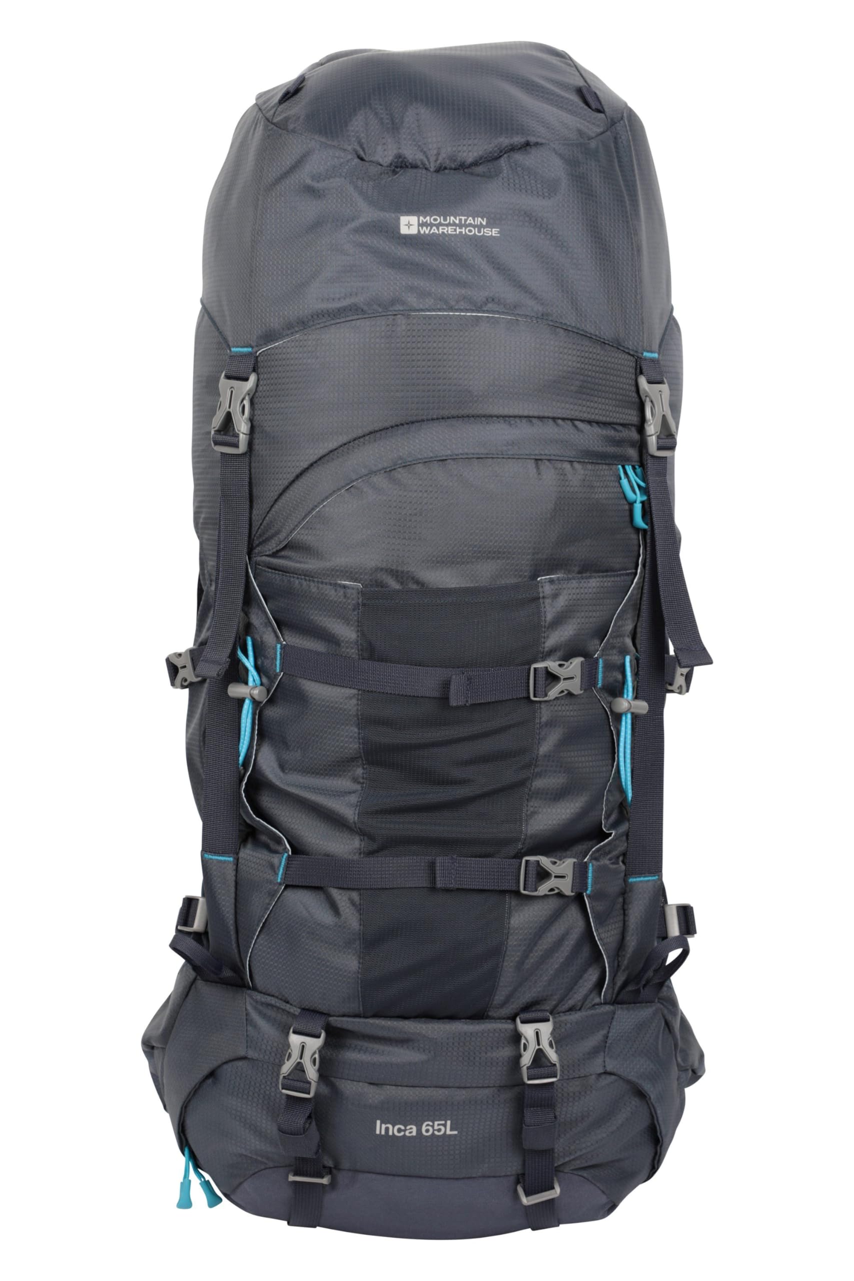 Mountain Warehouse Inca Extreme 65 Litres Rucksack - Hardwearing, Rain Cover - 77.5cmX34cmX25cm Navy