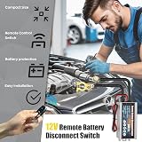 IMAYCC Wireless Kill Switch 12V 120A Car Battery Isolator Remote Cut Off view 2