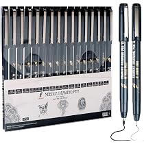 Amazon.com : MAIKEDEPOT Micro Fineliner Drawing Art Pens ...