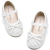 Felix & Flora Toddler Flower Girl Dress Shoes - Girl Ballet Flats Party School Shoes Wedding