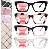 SIGVAN Progressive Multifocus Reading Glasses for Women Men Blue Light Blocking Spring Hinge Computer Multifocal Readers