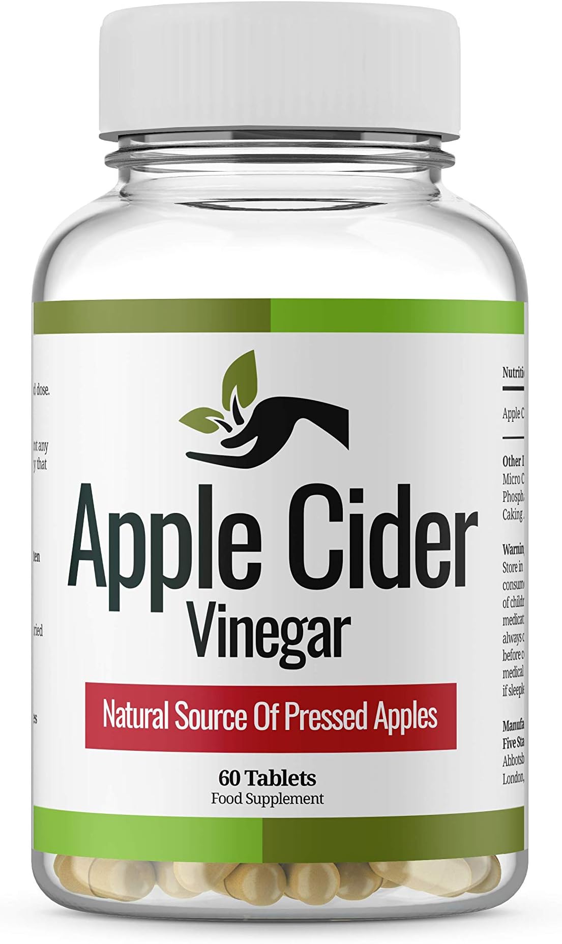 Apple Cider Vinegar - 1000 mg- Daily Dosage,Made in UK,Pure Vegan Supplement,Max Strength Tablets - Keto Diet Tablets for Women and Men.