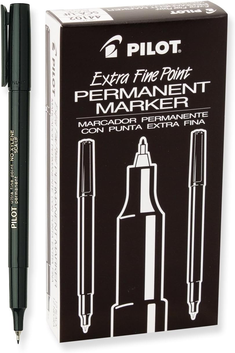 Pilot Permanent Ink Marker, Extra Fine Point, Black Ink (PIL44102) Amazon.ca Office Products