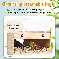kathson Transparent Parakeet Nesting Box Parakeet