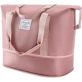 AMXNX Travel Duffel Bag Weekender Bags for Women Foldie Travel Bag Expandable Overnight Bag Water-resistant for Sports Gym