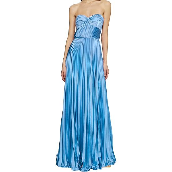 maxi champagne dresses Taniesha One-Shoulder Gathered Maxi Dress Champagne