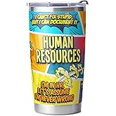 Bad Bananas Human Resources Gift - 20oz Stainless Steel Insulated Sublimation Tumbler - Comic Bang