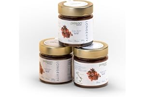 Prolon L-Spread Almond Chocolate Spread | Healthy Low Sugar Keto Snack | Magnesium, Vitamin E, Fiber, Calcium | Gluten-Free, Vegan, Dairy-Free | Plant-Based w/Cane Sugar, & Healthy Fats, 3 Jars