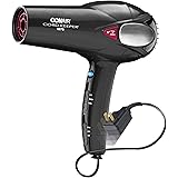 Conair 1875 Watt Cord Keeper Hair Dryer, Black - Amazon Exclusive