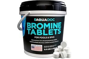 MAV AQUADOC AquaDoc Bromine Tablets for Spa Hot Tub - 3.5lbs Sanitizing Bromine for Hot Tubs - 1 Inch Spa Tablets