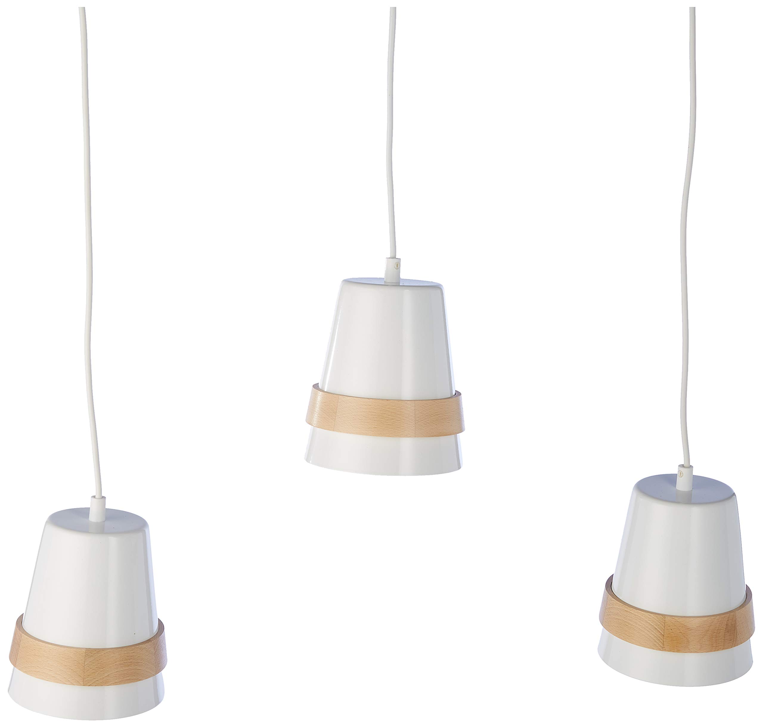 Homemania White Wood Metal Pendant Light