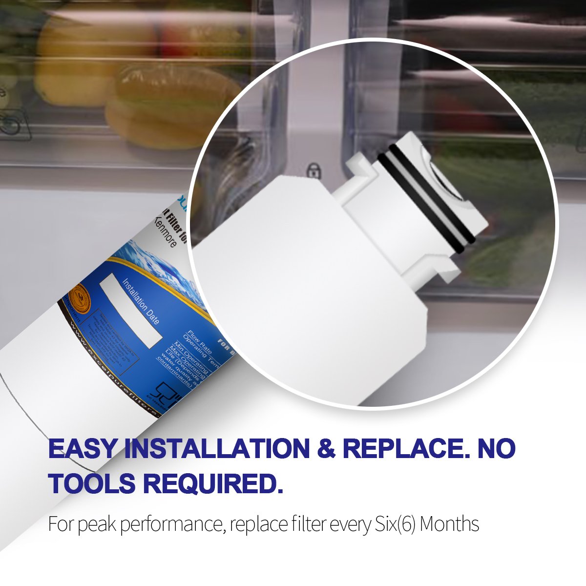 Samsung Refrigerator Water Filter RF23J9011SR/AA, RF28HMEDBBC/AA
