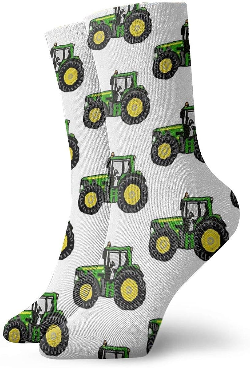 Lsjuee Tractor Socks Slipper Socks For Women，Fun Socks 30cm/11.8Inch