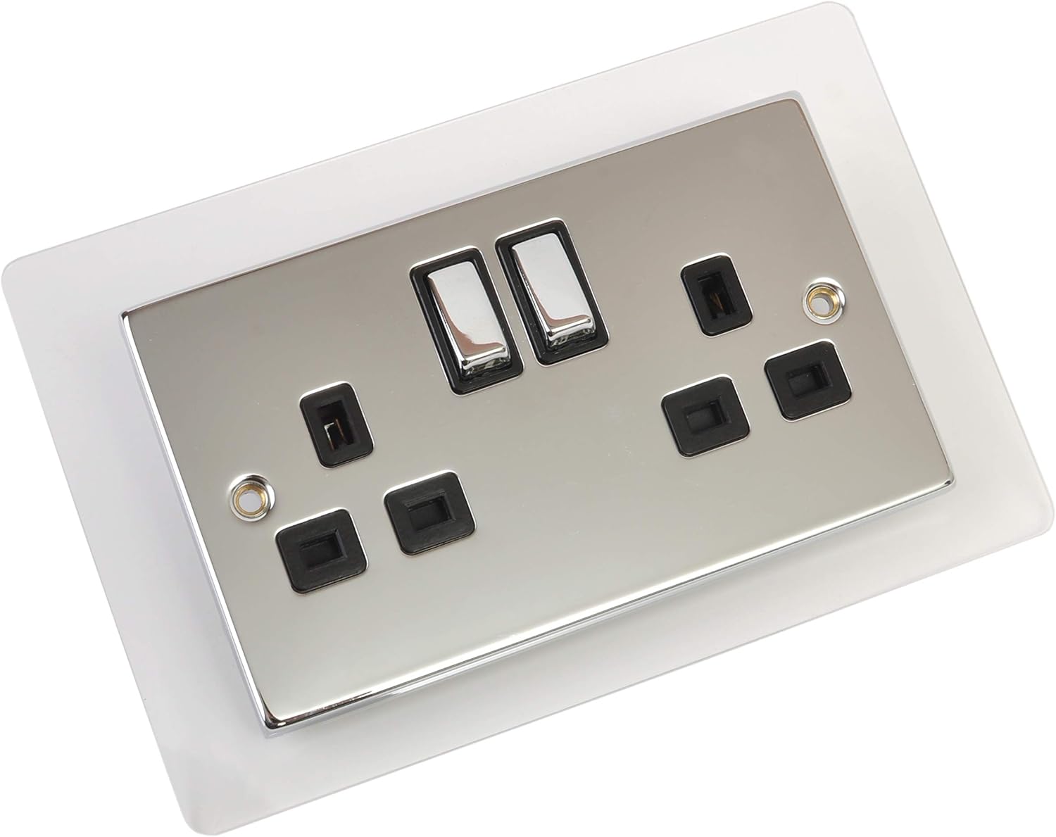 Single Double Light Plug Socket Switch Surround Finger Plate Acrylic