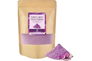 Soeos Purple Sweet Potato Powder, 227g(8oz) - Gluten-Free，Natural Superfood for Smoothies, Baking & Cooking, Vegan, Healthy F