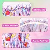 G2PLUS 2Pcs Kids Shower Caps Elastic Double Layer Reusable Child Hats view 5