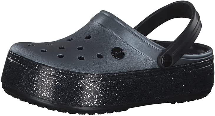 crocband platform metallic clog