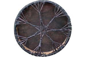 ARAW American Shamanic Native Drum Bison Natural Hide (20 Inches Diameter X 3 Inches Depth)