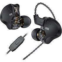 Amazon.com: CCZ DC02 Gaming Earbuds Wired IEM with Microphone, in