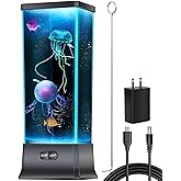 CALOVER Gifts for Kids Men Women Friends Family Cool Jellyfish Lamp Night Light for Girls Boys Kids Home Office Bedroom Decor for Christmas Holiday Birthday Party