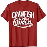 Crawfish Queen Cajun Boil Shirt Cute Crayfish Women Girls T-Shirt