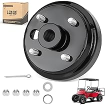 FIXHAWK Golf Cart Brake Drum Hub Assembly For EZGO TXT 1982-up Electric & 1982