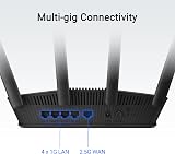 ASUS RT-BE55 Dual Band WiFi 7 Router 3600 Mbps 2.5G AI Mesh Extendable view 6