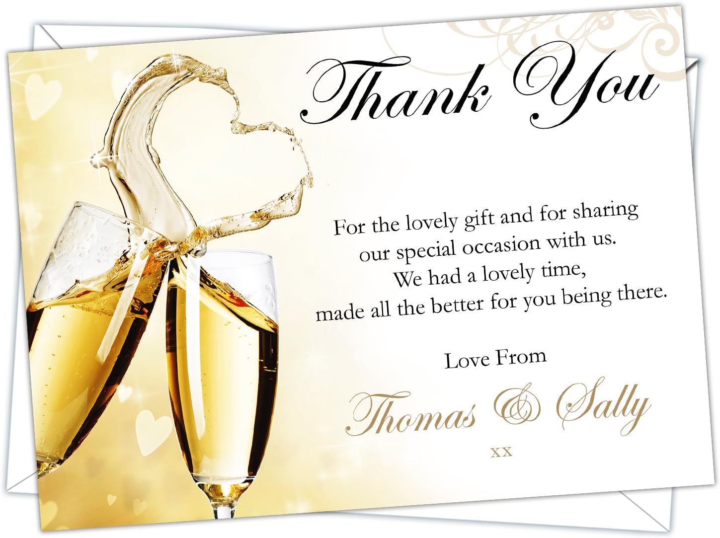 Scriptana Thank You Card Pure Invitation Wedding Invites