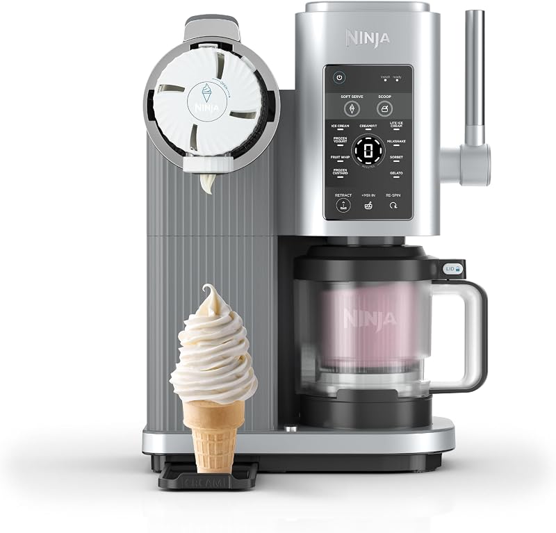 CREAMi Scoop et Swirl avec 2 pots, Machine à Glace, 13 modes