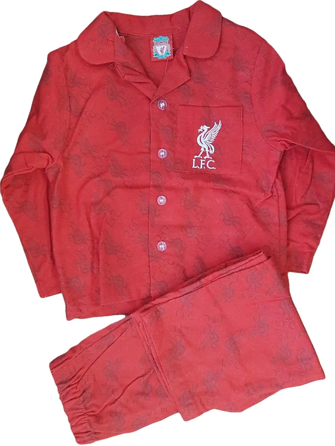 Boys Official Premier League Football Club Woven Pyjamas Liverpool
