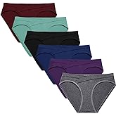 Molasus Cotton Crossover Maternity Underwear Under Bump Pregnancy Bikinis Panties