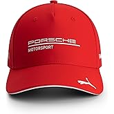 PUMA Porsche Motorsport Curved Brim Team Hat with Porsche Motorsport and Sponsor Logos Throughout
