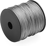 ZEONHAK 1mm Stainless Steel Wire Rope Cable 400ft Aircraft Wire with 100 Clamps view 5