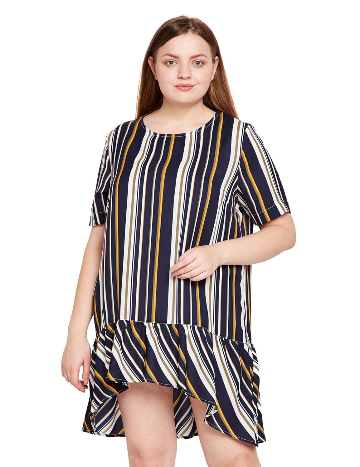 short sleeve peplum dress