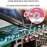BPTZYLN 4PCS Solder Wick Braid 2.5m x 1.5m No-Clean Flux Desoldering Copper Wire view 4