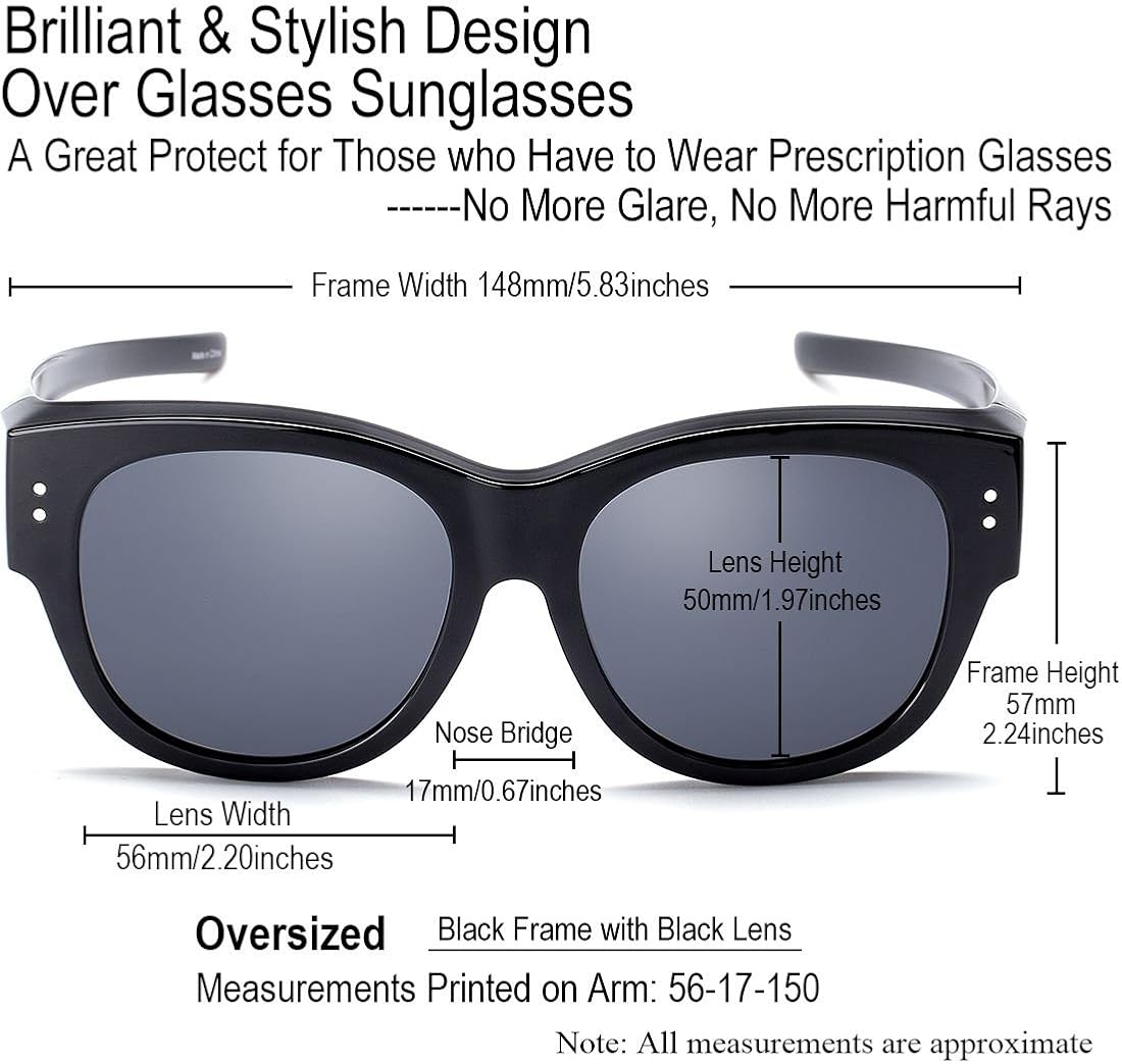 sunglasses lens height