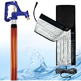 YeloDeer 3ft Stickable Waterproof Water Pipe Heat Blanket, Max Temp 140&deg;F | 120V RV Water Hydrant &amp; Inlet Heating Blanket, Aluminum Foil Layer, 38.5" x 6.2", Fits 1.2"-1.6" OD Metal &amp; Plastic Pipes