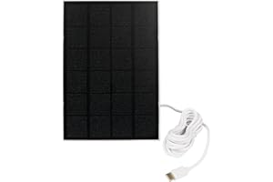 ISLEUTOR Solar Panel for Bird Feeder Camera, Continuously Power Supply for Your Bird Feeder Camera, Type-C Plug