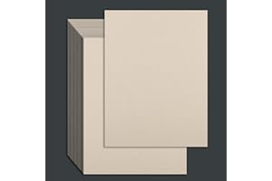 WOOQU 25 Pcs Book Board, Binder Board, Cover Board, Grey Board, Heavy Duty Chipboard for Book Binding, DIY Cardboard (9 x 12 Inch, 80PT)