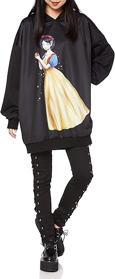 Amazon Co Jp アンコロック Ankorock 本当は怖いグリム童話 白雪姫 プルオーバーパーカー スーパービッグ aw グリム 童話白雪姫 Onesize 服 ファッション小物