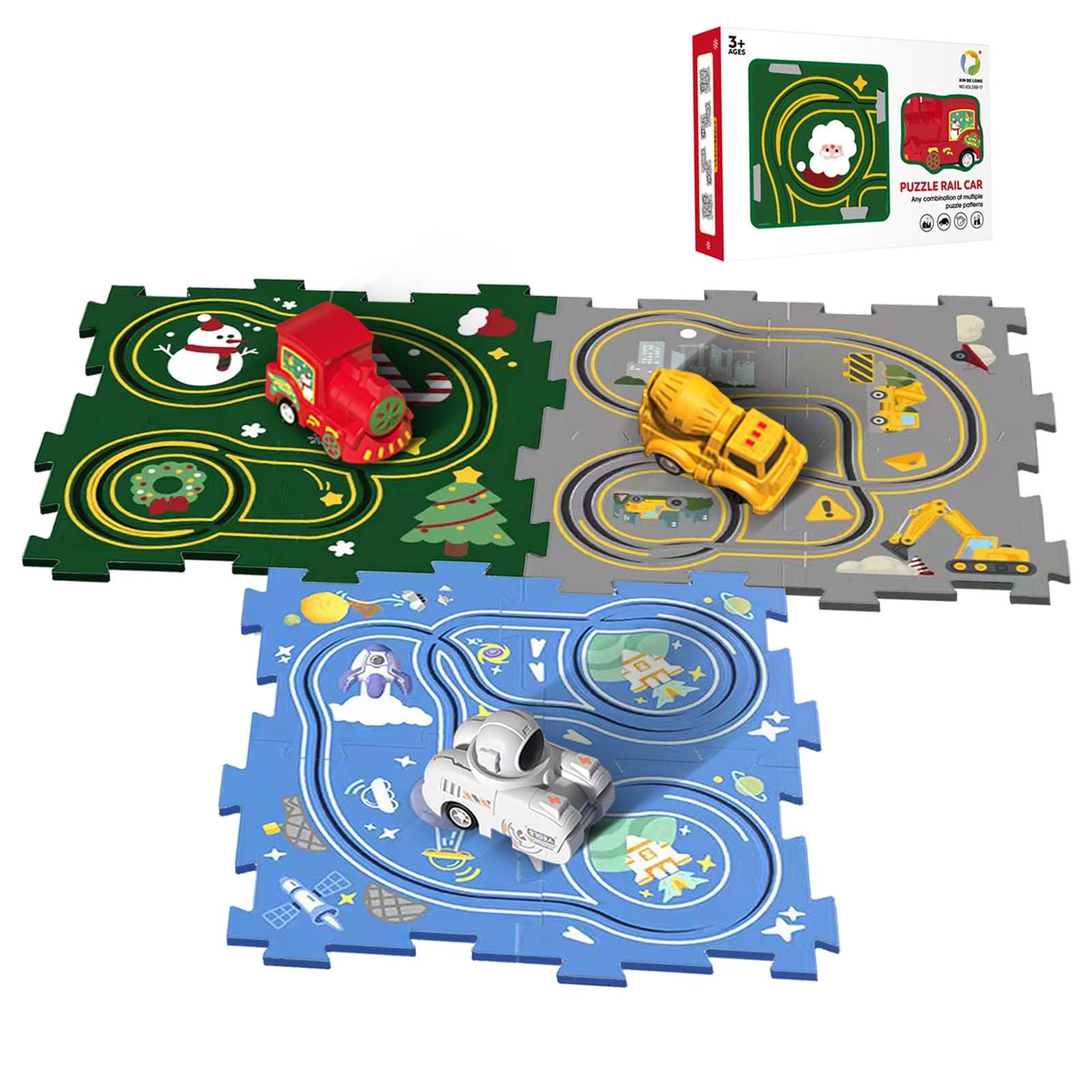 Photo 1 of 184 pcs Car Track Set Race Track Toys for Boys Kids Christmas Birthday Toys for Boys Kids Toy Birthday Toys, Flexible Changeable Magic Race Car Track Toys for 3 4 5 6 7 8 9 10 12+Year Old Boys Girls