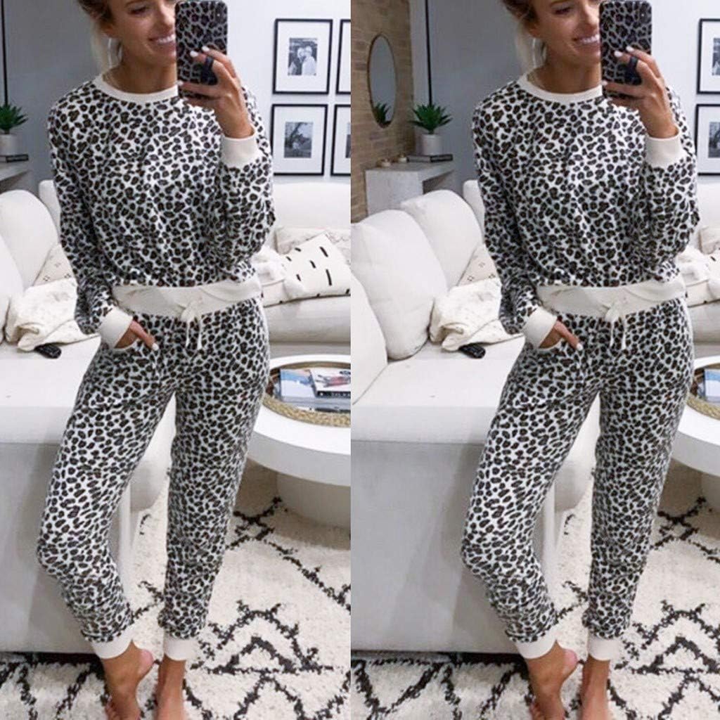 Sweatsuits for Women Leopard Print 